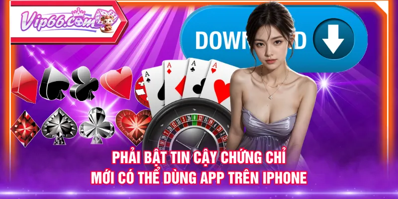 Phải bật tin cậy chứng chỉ mới có thể dùng app trên Iphone